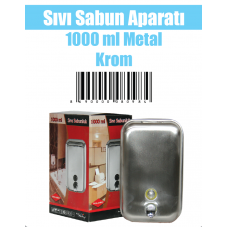 Sıvı Sabun Aparatı 1000 ml Metal Krom