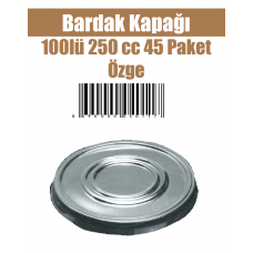 Bardak Kapağı 100'lü 250 cc 45 Paket Özge