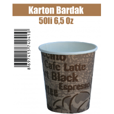 Karton Bardak 50'li 6,5 Oz