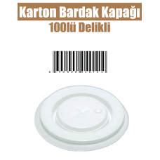 Karton Bardak Kapağı 100'lü Delikli