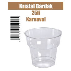 Kristal Bardak 25'li Karnaval
