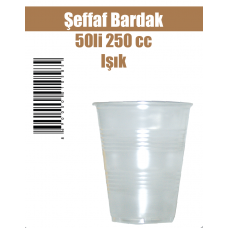 Şeffaf Bardak 50'li 250 cc Işık