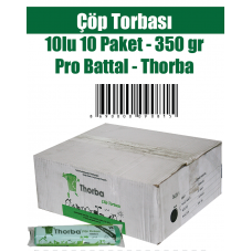 Çöp Torbası 10'lu 10 Paket 350 gr Pro Battal Torba