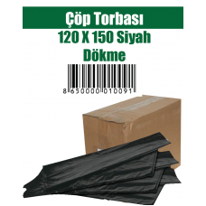 Çöp Torbası 120x150 Siyah Dökme