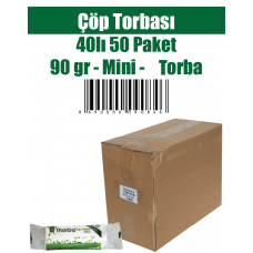 Çöp Torbası 40'lı 50 Paket 90 gr Mini Torba