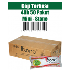 Çöp Torbası 40'lı 50 Paket Mini-Stone 40x50 cm