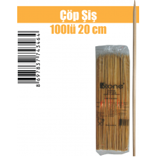 Çöp Şiş 100'lü 20 cm