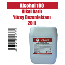 Alcohol 100 Alkol Bazlı Yüzey Dezenfektanı 20 lt