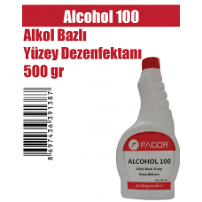 Alcohol 100 Alkol Bazlı Yüzey Dezenfektanı 500 gr