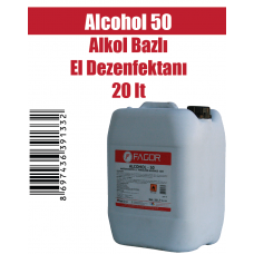 Alcohol 50 Alkol Bazlı Yüzey Dezenfektanı 20 lt