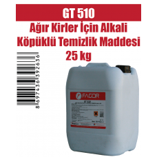 GT 510 Ağır Kirler İçin Alkali Köpüklü Temizlik Maddesi 25 Kg