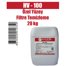 HV -100 Özel Yüzey Filtre Temizleme 20 Kg