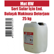 Mat HW Sert Sular İçin End. Bulaşık Makinası Deterjanı 25 Kg