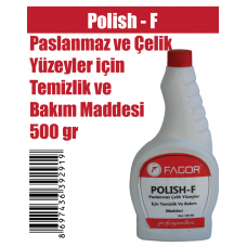 Polish -F Paslanmaz ve Çelik Yüzeyler için Temizlik ve Bakım Maddesi 500 Gr