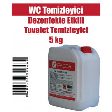 WC ;Temizleyici Dezenfekte Etkili Tuvalet Temizleyici 5 Kg