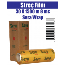 Streç Film 30 x 1500 m 8 mc Sera Wrap