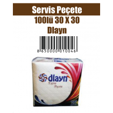 Servis Peçete 100lü 30 x 30 Dlayn