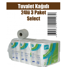Tuvalet Kağıdı 24lü 3 Paket Select