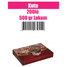 Kutu 200lü 500 gr Lokum