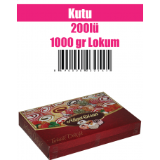 Kutu 200lü 1000 gr Lokum