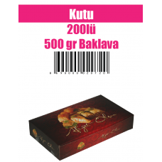 Kutu 200lü 500 gr Baklava