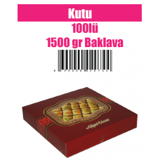 Kutu 100lü 1500 gr Baklava