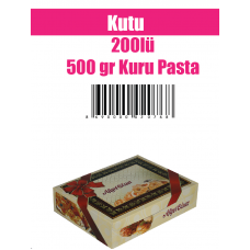 Kutu 200lü 500 gr Kuru Pasta
