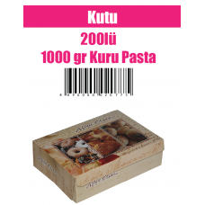 Kutu 200lü 1000 gr Kuru Pasta
