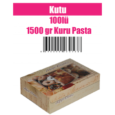 Kutu 100lü 1500 gr Kuru Pasta
