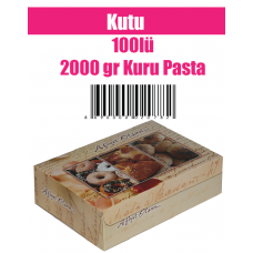 Kutu 100lü 2000 gr Kuru Pasta