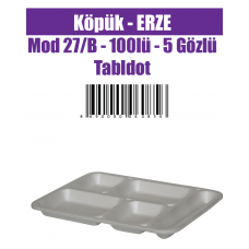 Köpük -ERZE Mod 27/B - 100lü - 5 Gözlü Tabldot 