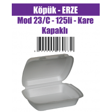 Köpük -ERZE Mod 23/C - 125li - Kare Kapaklı