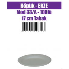 Köpük -ERZE Mod 33/A - 100lü 17 cm Tabak