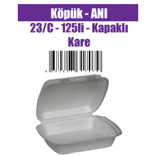 Köpük - ANI 23/C - 125li - Kapaklı Kare