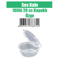 Sos Kabı 100 lü 20 cc Kapaklı Özge