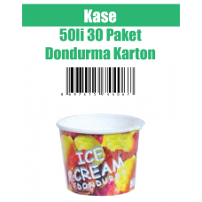 Kase 50 li 30 Paket Dondurma Karton