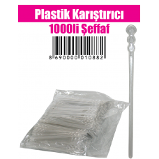 Plastik Karıştırıcı 1000 li Şeffaf