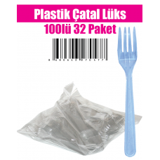 Plastik Çatal Lüks 100lü  32 Paket 