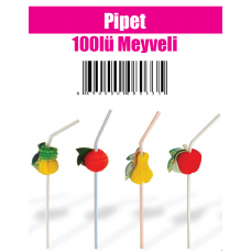 Pipet 100lü Meyveli