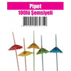 Pipet 100lü Şemsiyeli