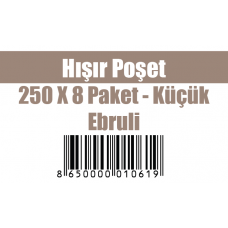 Hışır Poşet 250 X 8 Paket - Küçük Ebruli