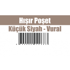 Hışır Poşet Küçük Siyah - Vural