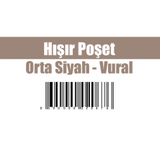 Hışır Poşet Orta Siyah - Vural