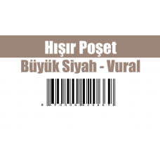 Hışır Poşet Büyük Siyah - Vural