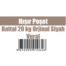 Hışır Poşet Battal 20 kg Orjinal Siyah - Vural