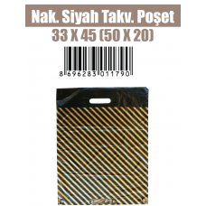 Nak. Siyah Takv. Poşet 33 X 45 (50 X 20)
