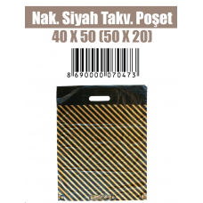 Nak. Siyah Takv. Poşet 40 X 50 (50 X 20)