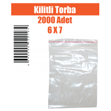 Kilitli Torba 2000 Adet 6 X 7