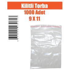 Kilitli Torba 1000 Adet 9 X 11