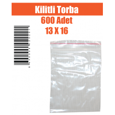 Kilitli Torba 600 Adet 13 X 16